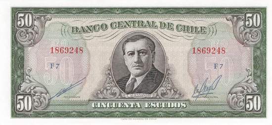 50 Escudso Chile p140b-2